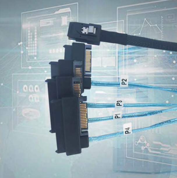 SFF 8087 TO  Sas 29P and HSG cable