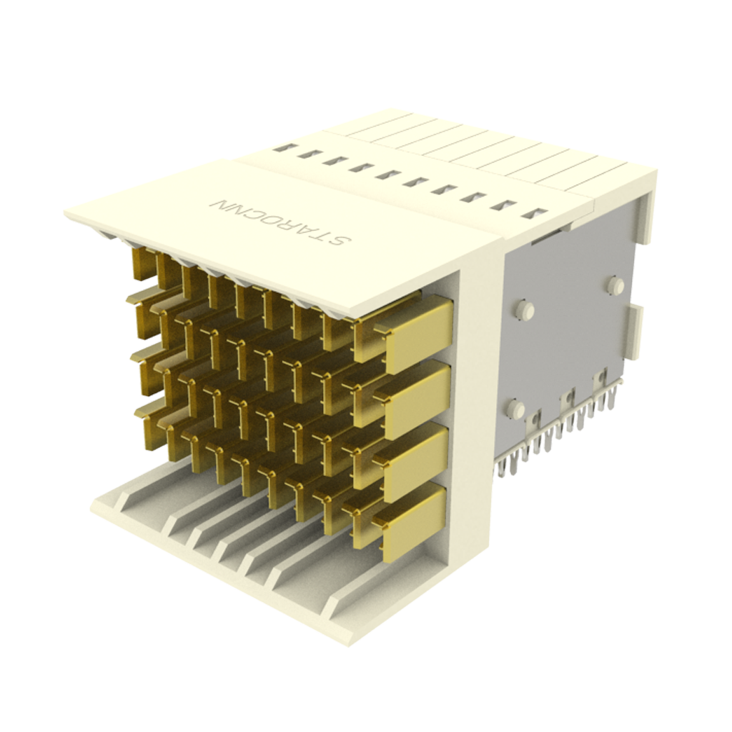 ZD CONNECTOR male / Right-Angle / 4Pair